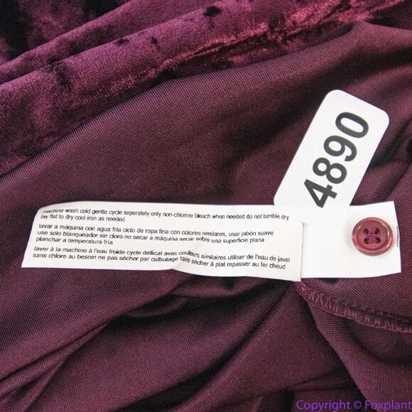 NEW Eloquii Velvet Pickled Beet Cut Out‎ Long Sleeve Dress, 16 - Picture 16 of 16